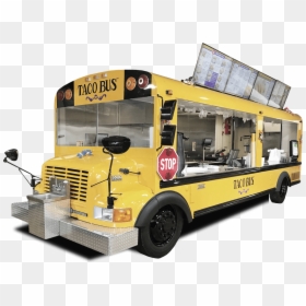 School Bus Food Truck Conversion, HD Png Download - food truck png