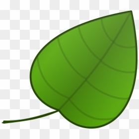 Simple Leaf Cartoon, HD Png Download - tropical leaves png