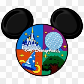 Disney World Mickey Head, HD Png Download - ear png