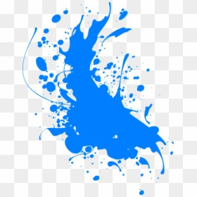 Color Splash Png Blue, Transparent Png - spray paint png