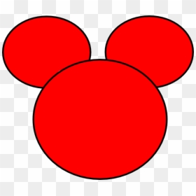 Mickey Mouse Head Red, HD Png Download - mickey mouse head png