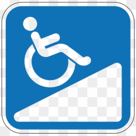 Transparent Handicapped Png - Wheelchair Ramp Transparent Clipart, Png Download - handicap symbol png