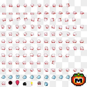 Kirby Pixel Sprite Sheet, HD Png Download - kirby sprite png