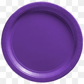 New Purple Paper Dinner Plates 20ct - Circle, HD Png Download - platos png