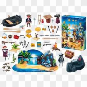 Playmobil Advent Calendar "secret Pirates Treasure, HD Png Download - pirate treasure png
