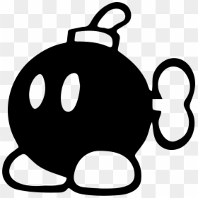 Super Mario Bomb Decal, HD Png Download - bob omb png