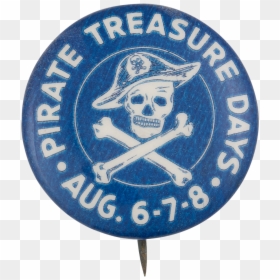Pirate Treasure Days Event Button Museum - Emblem, HD Png Download - pirate treasure png