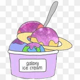 #galaxy #planet #cute #icecream #tumblr #food#freetoedit - Helado Tumblr Png, Transparent Png - ice cream png tumblr