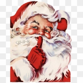 Classic Santa Claus Drawing, HD Png Download - vintage santa claus png