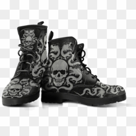 Dragon Skull Boots Ii - Ankle Rain Boots Sugar Skulls, HD Png Download - dragon skull png
