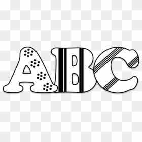 Abc Clipart Free Club Image- - Abc Clipart Black And White, HD Png Download - white block png