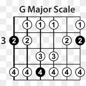 Clip Art Learn The Major Scale - Guitar G Major Scales Chart, HD Png Download - scale pattern png