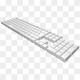 Blank Gray Keyboard Vector Image - Keyboard Perspective, HD Png Download - keyboard vector png