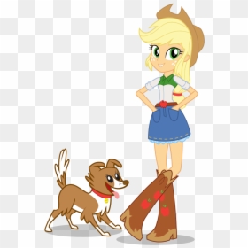 Applejack My Little Pony Equestria Girls, HD Png Download - cowgirl boots png