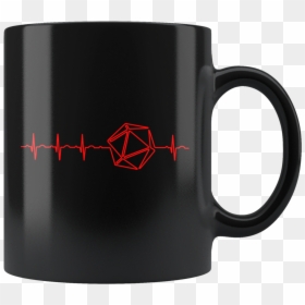 Dnd Dice Heartbeat Mug - Its A Christmas Movies & Hot Chocolate Kind Of, HD Png Download - d20 dice png