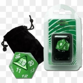 Blackfire Dice D20 Metal Spindown With Velvet Bag, HD Png Download - d20 dice png