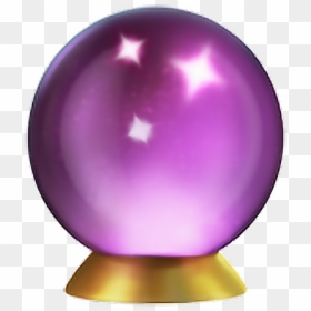 Crystalball Emoji Apple Ios11 Purple Clipart , Png - Iphone Crystal Ball Emoji, Transparent Png - crystal ball emoji png