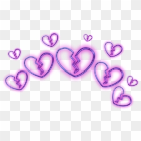 #broken #heart #emoji #crown #circle #glitter #glitch - Heart, HD Png Download - crystal ball emoji png