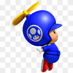 Mario Bros Blue Toad, HD Png Download - mario 1 up png
