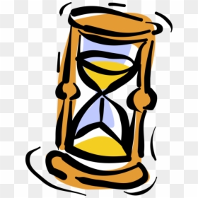 Vector Illustration Of Hourglass Or Sandglass, Sand - Sanduhr Clipart, HD Png Download - hourglass clipart png
