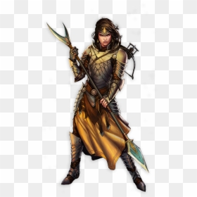 Pathfinder Female Warriors , Png Download, Transparent Png - fantasy warrior png