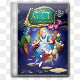 Alice In Wonderland - Animated Disney Movie Posters, HD Png Download - disney alice in wonderland png