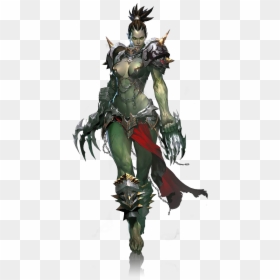 Clip Art Warrior Female Pinterest - Lineage 2 Female Orc, HD Png Download - fantasy warrior png