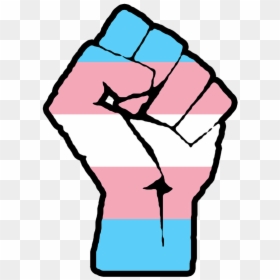 Transpride Fist - Raised Fist Transgender Flag, HD Png Download - rage kid png