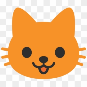 Cat Face Android Emoji, HD Png Download - nose emoji png