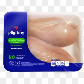 Boneless Skinless Breast With Rib Meat - Pilgrim's Chicken Breast, HD Png Download - chicken meat png