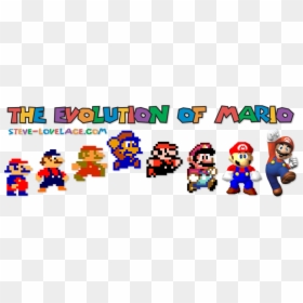 Taken From The Famous Image "evolution Of Man - Evolution Of Mario, HD Png Download - evolution of man png