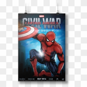 Captain America, HD Png Download - spiderman civil war png
