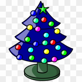 Transparent Blue Christmas Tree Clipart - X Mas Tree Clipart, HD Png Download - blue christmas tree png