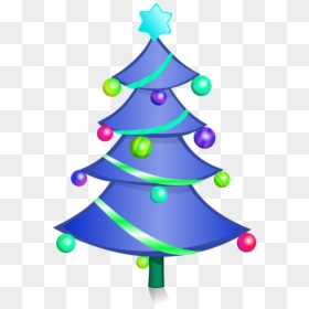 Transparent Background Christmas Tree Png, Png Download - blue christmas tree png