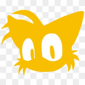 Tails Head Silhouette By Samsonic - Tails Sonic The Hedgehog Head, HD Png Download - knuckles head png