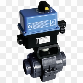 Praher 2 Way Ball Valve S4 With Valpes Actuator, Grey, - Pump, HD Png Download - electric ball png