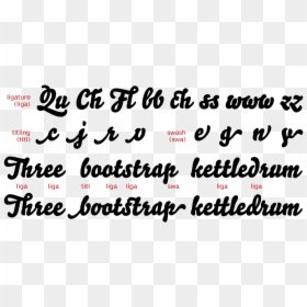Calligraphy, HD Png Download - swashes png