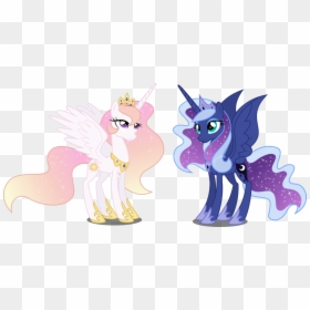 Celestia And Luna Are My Little Pony Alicorn Princesses - Princess Luna Princess Celestia, HD Png Download - princess luna png