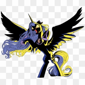 Princess Luna Princess Celestia Mammal Fictional Character - Mlp Angry Luna Base, HD Png Download - princess luna png