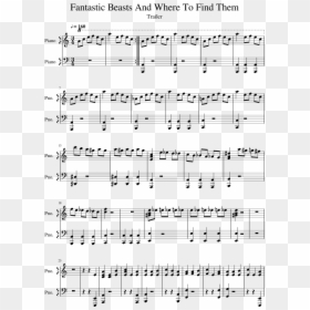 Fantastic Beasts Violin Sheet Music, HD Png Download - fantastic beasts and where to find them png