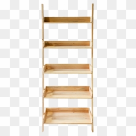 Plywood Ladder Shelf, HD Png Download - wooden ladder png
