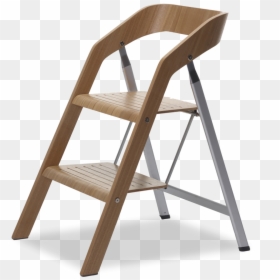 Folding Chair, HD Png Download - wooden ladder png