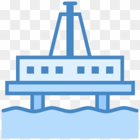 Oil Platform Icon - Oil Rig Cartoon, HD Png Download - oil icon png