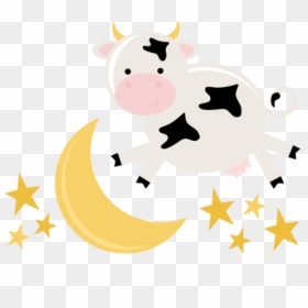 Moon Clipart File - Cow On The Moon, HD Png Download - moon clip art png