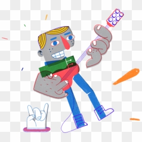 Guitar Clipart , Png Download - Cartoon, Transparent Png - guitar clip art png