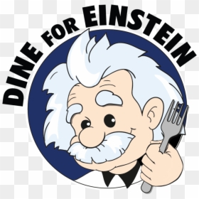 Dine For Einstein 08 2018 Updated Color - Cartoon, HD Png Download - einstein hair png