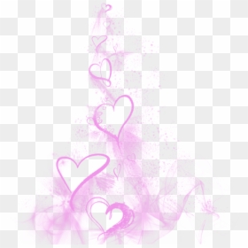 Transparent Pink Heart Clipart Border - Sketch, HD Png Download - heart drawings png