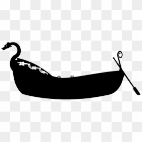 Pirate Row Boat Silhouette , Transparent Cartoons - Rowboat Silhouette, HD Png Download - boat emoji png