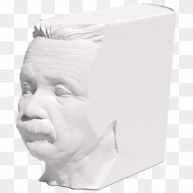 A Model Of The 3d-printed Einstein Book - World's First 3d Printed Book, HD Png Download - einstein hair png