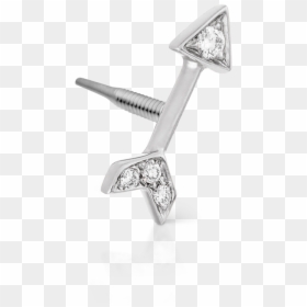 Earring, HD Png Download - silver arrow png